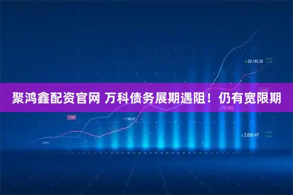 聚鸿鑫配资官网 万科债务展期遇阻！仍有宽限期