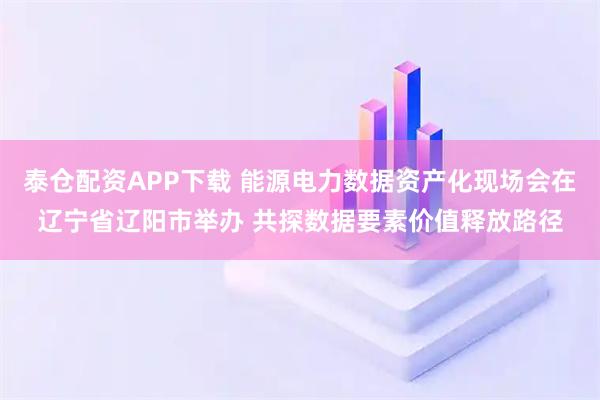 泰仓配资APP下载 能源电力数据资产化现场会在辽宁省辽阳市举办 共探数据要素价值释放路径